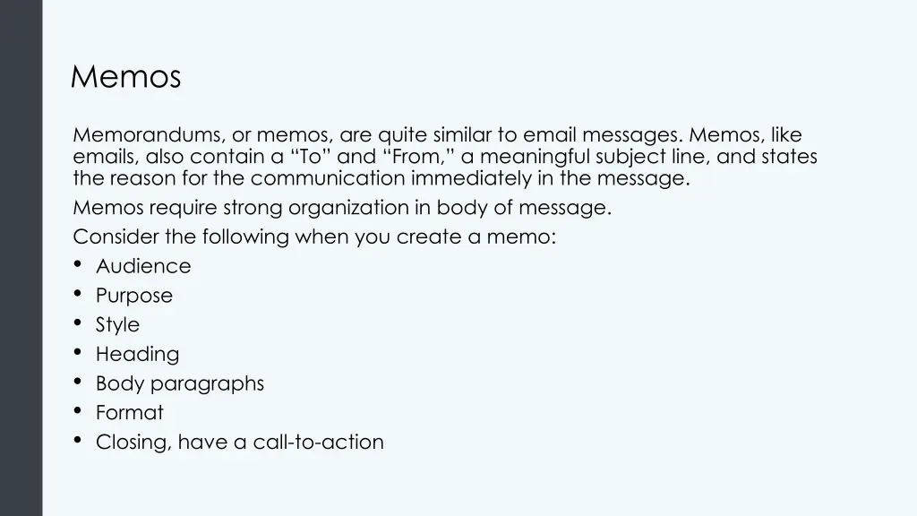 memos