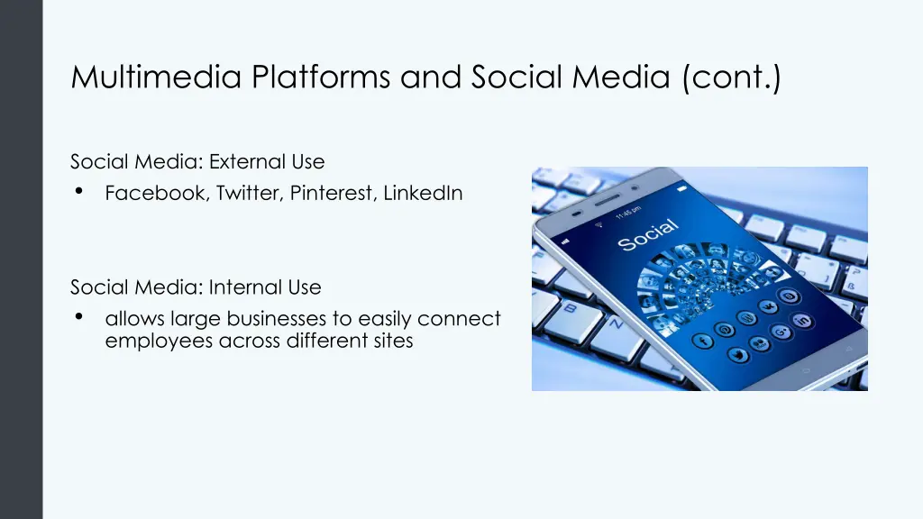 multimedia platforms and social media cont