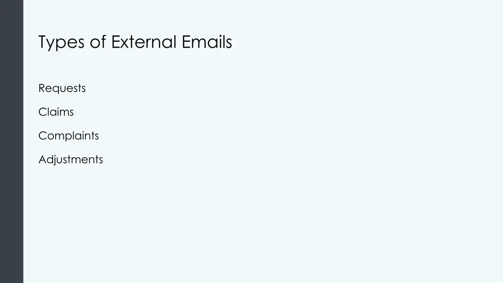 types of external emails