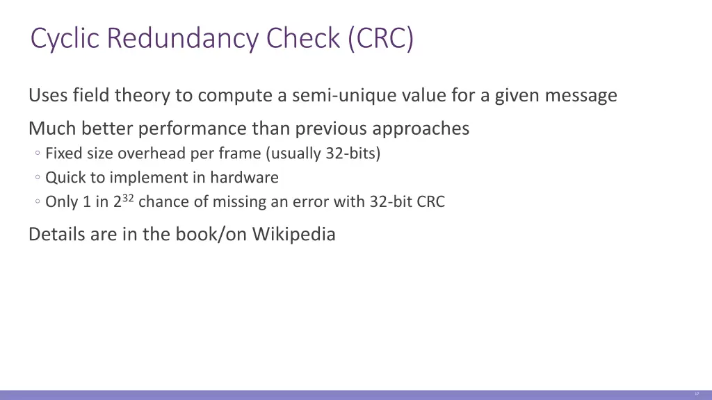 cyclic redundancy check crc