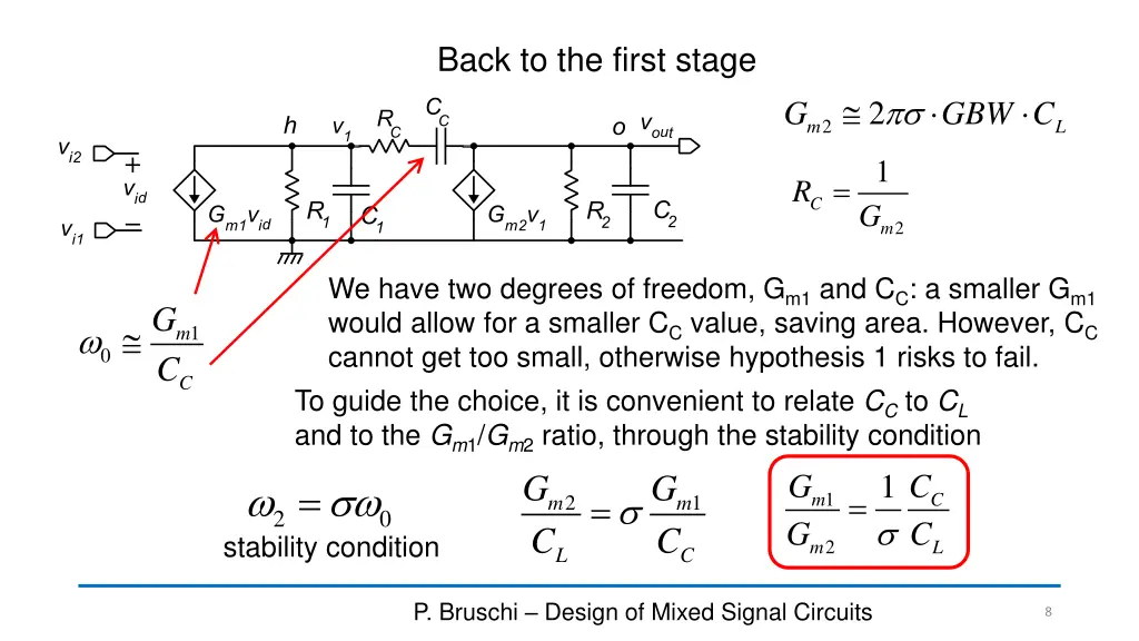 back to the first stage