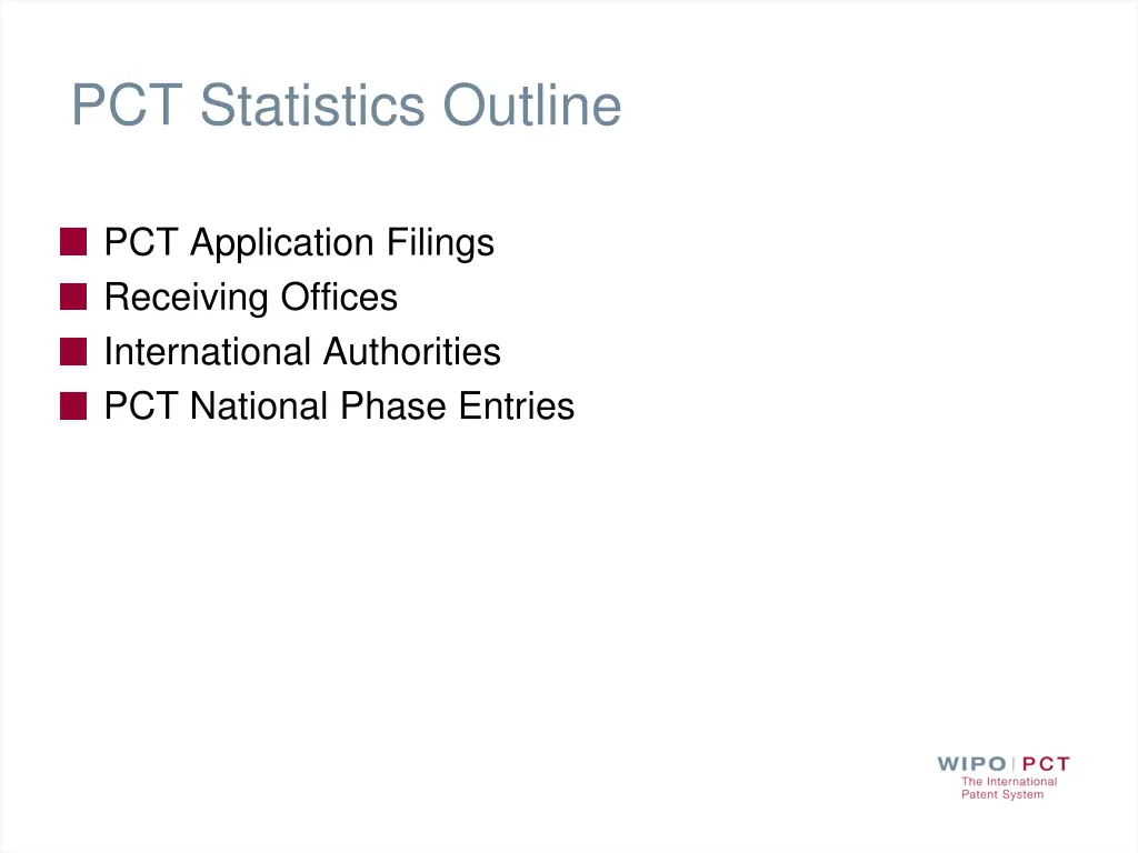 pct statistics outline