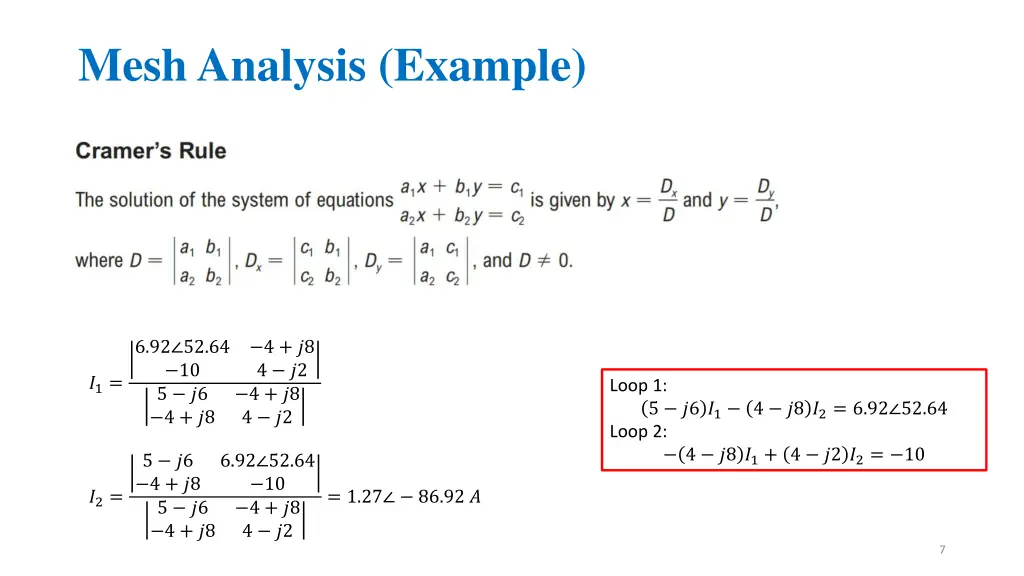 mesh analysis example 1