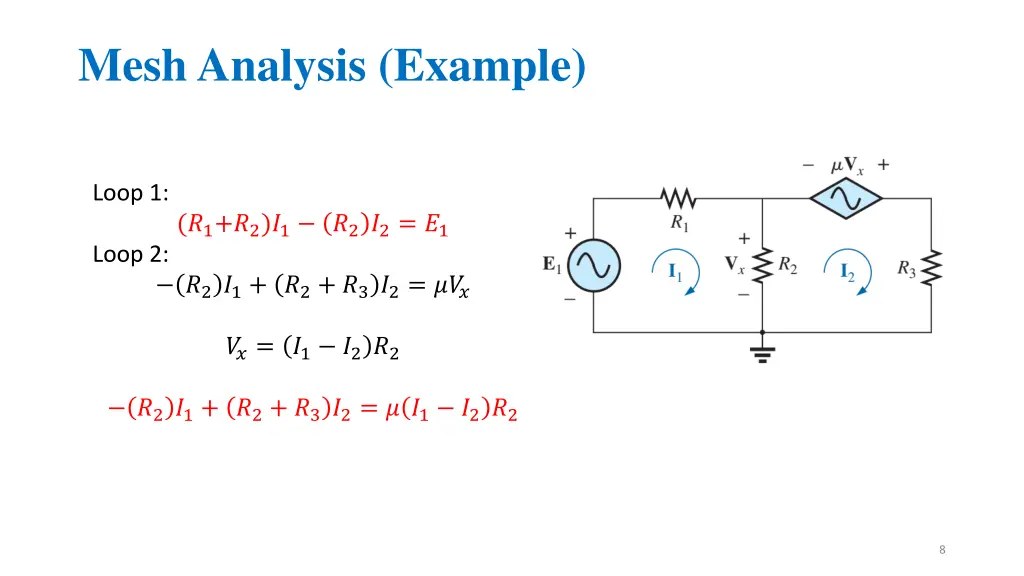 mesh analysis example 2