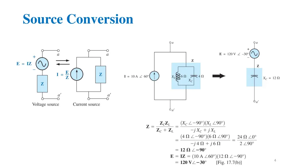 source conversion