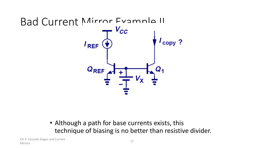 bad current mirror example ii