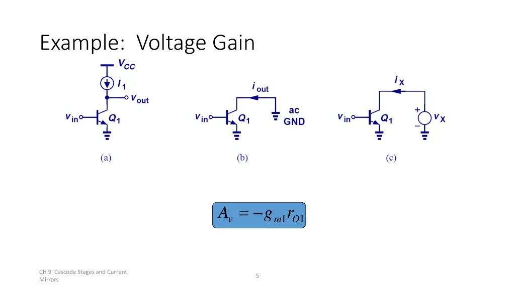 example voltage gain