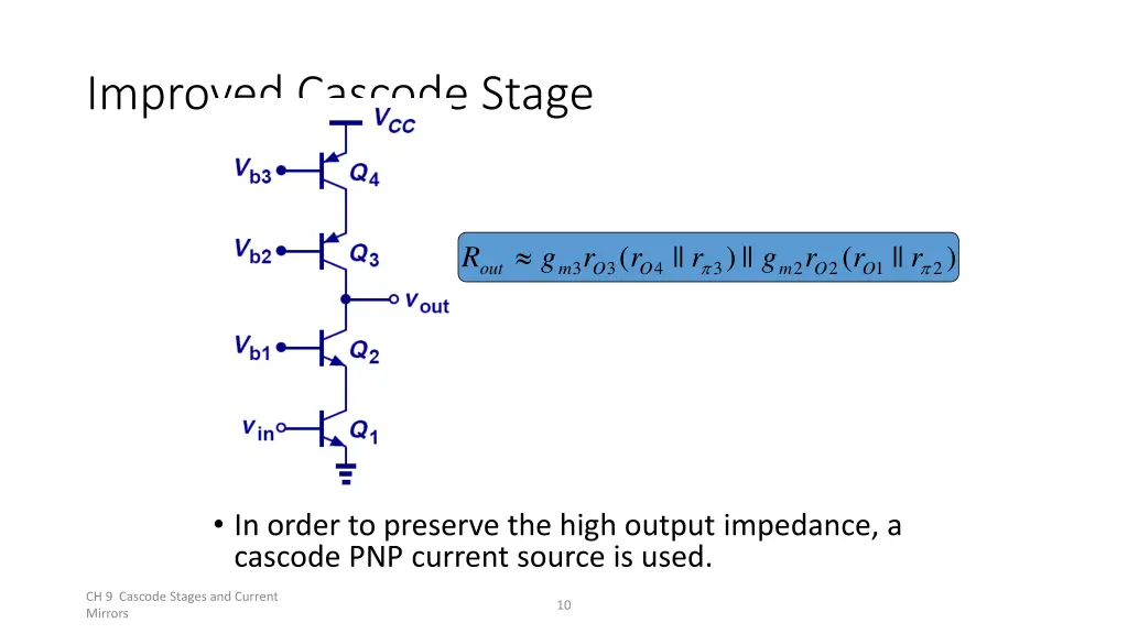 improved cascode stage