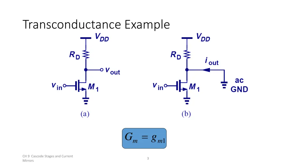 transconductance example