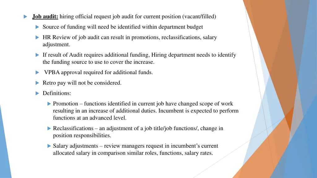 job audit hiring official request job audit