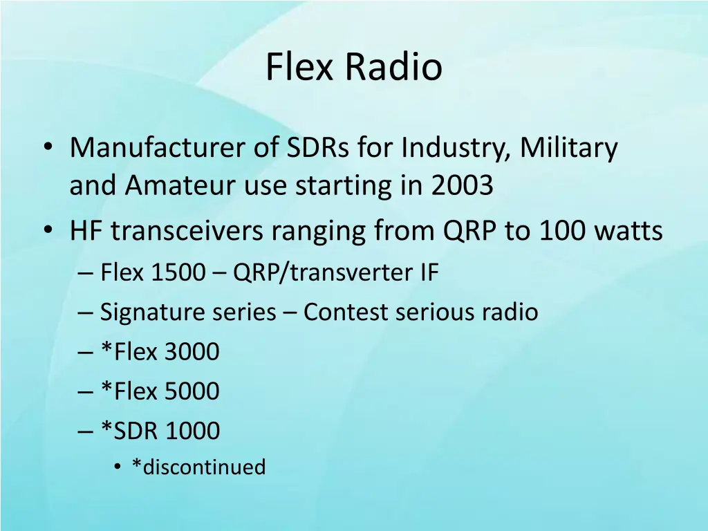 flex radio