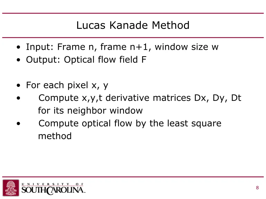 lucas kanade method 1