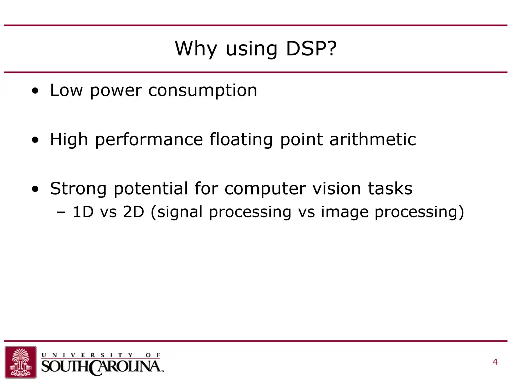 why using dsp