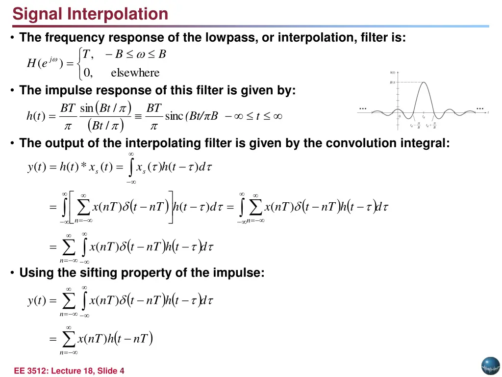 signal interpolation