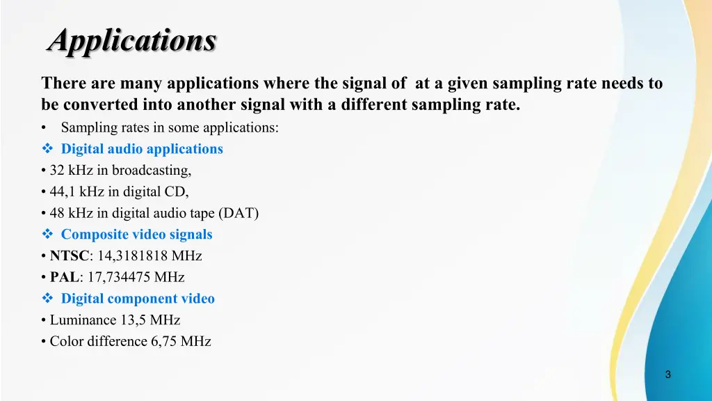 applications