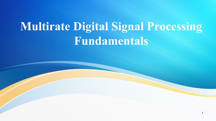 multirate digital signal processing fundamentals
