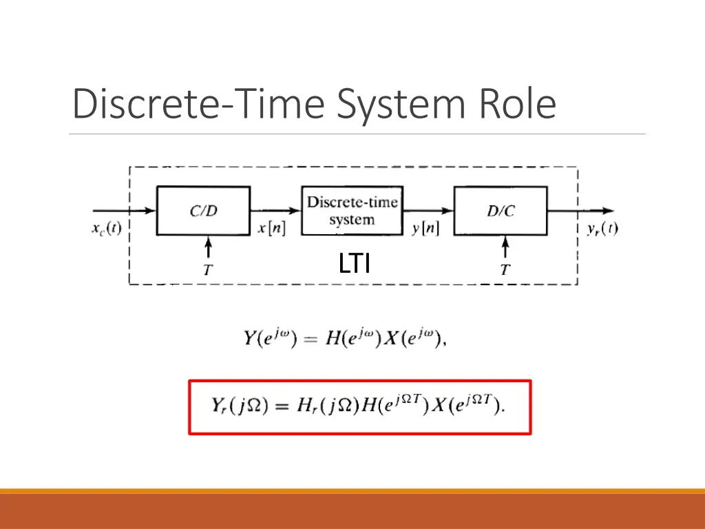 discrete time system role
