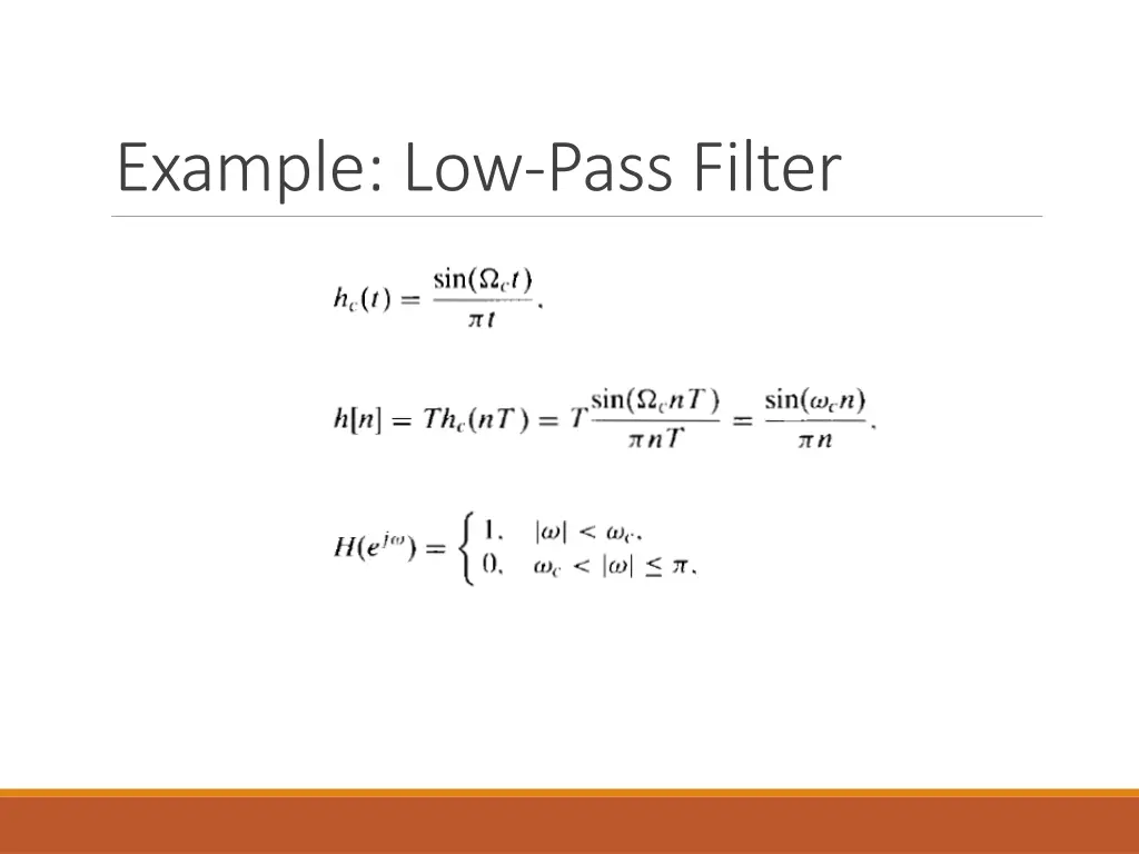 example low pass filter