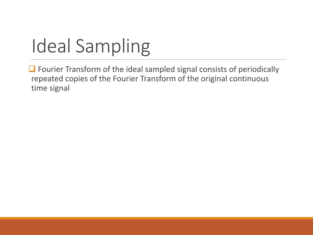 ideal sampling 3