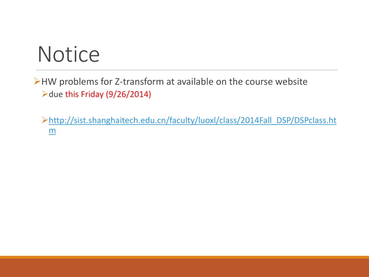 notice