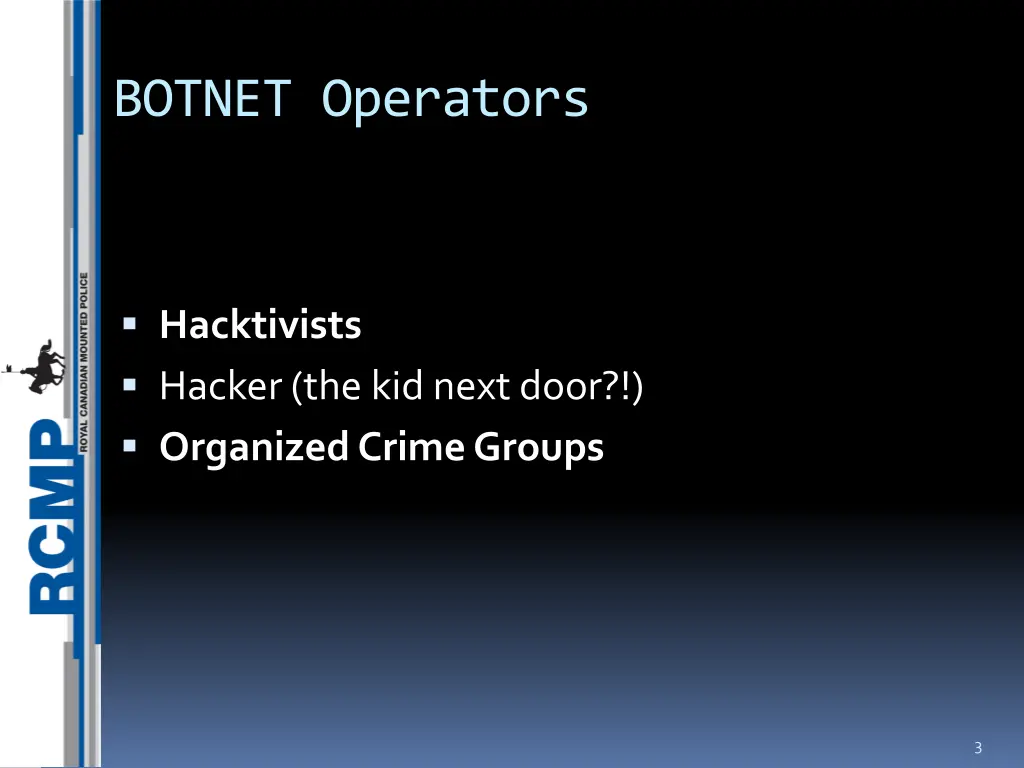 botnet operators