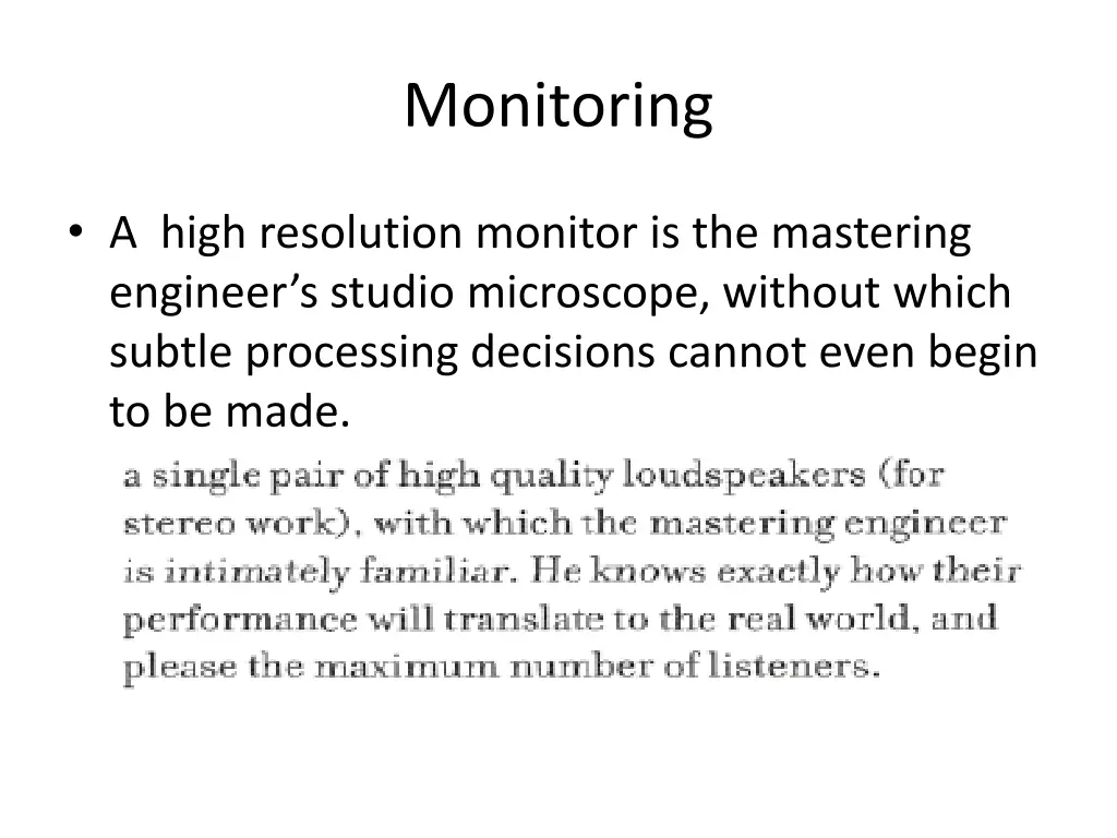 monitoring