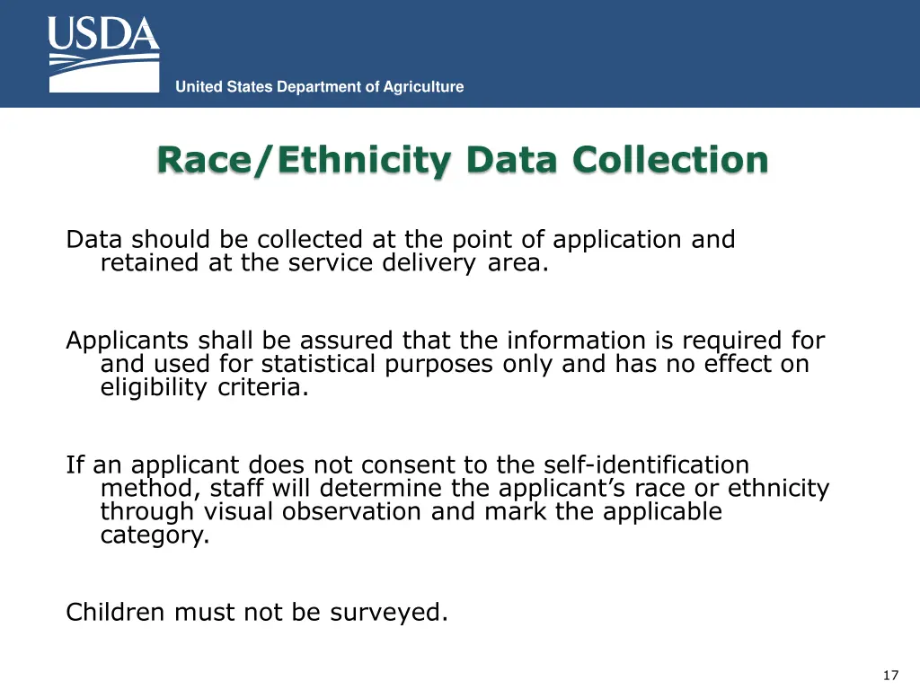 united states department of agriculture 16