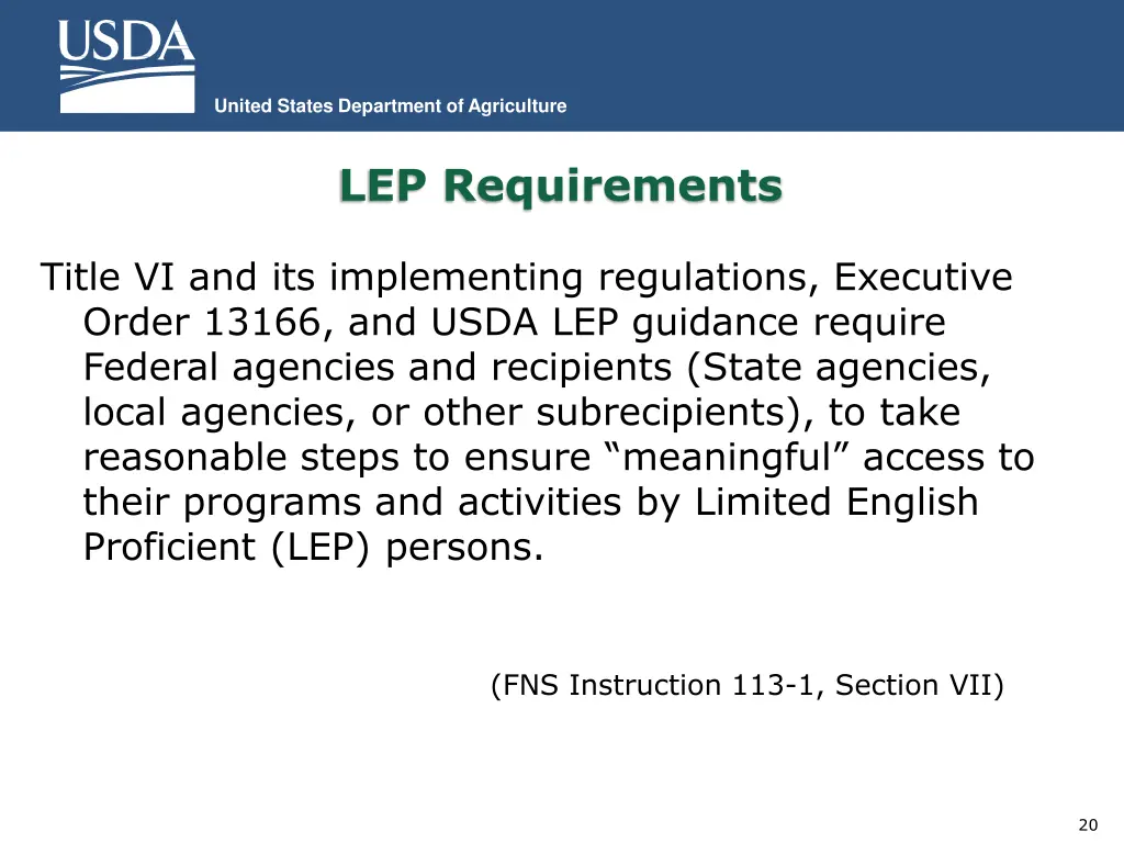 united states department of agriculture 18