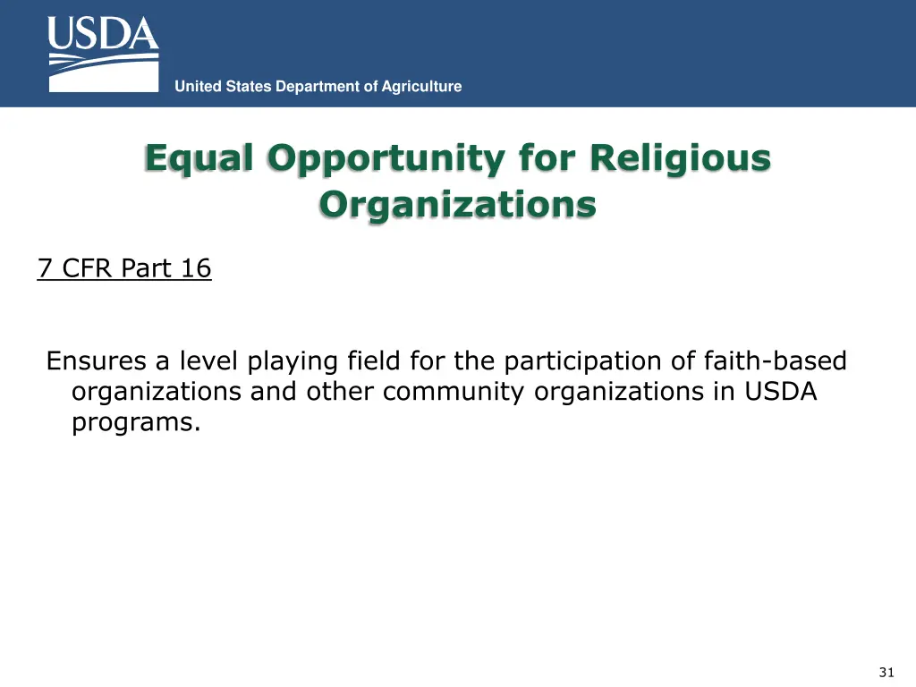 united states department of agriculture 29