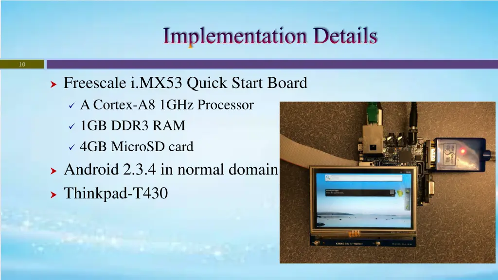 implementation details