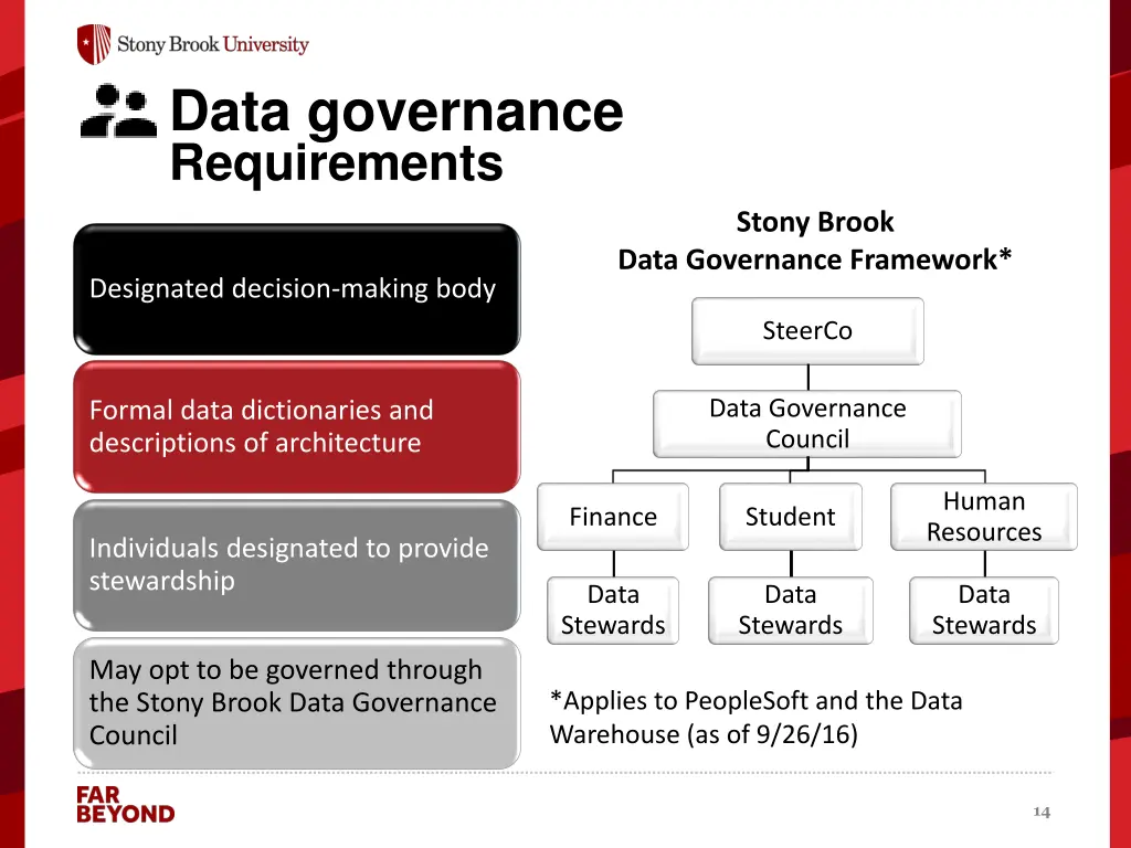 data governance requirements