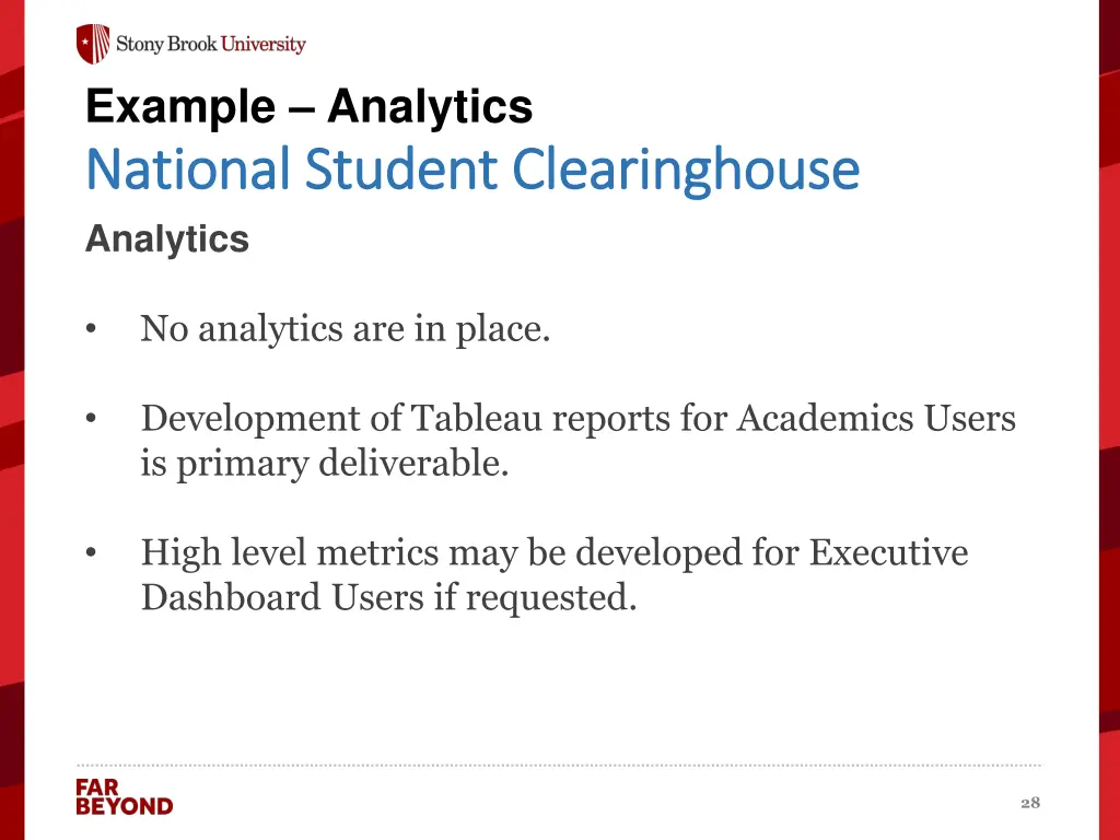 example analytics national student clearinghouse
