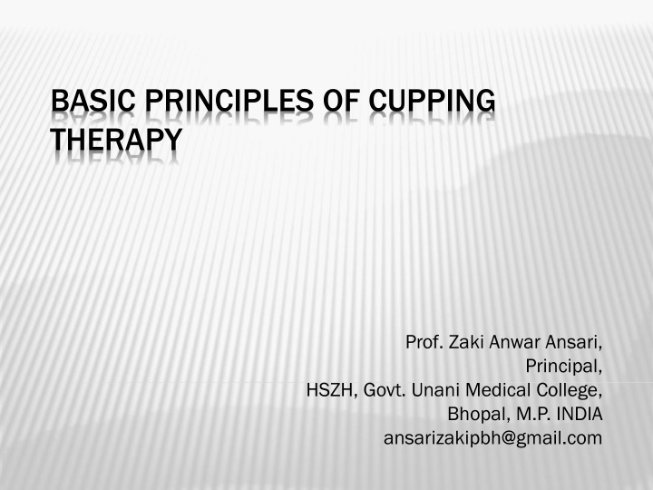 basic principles of cupping therapy