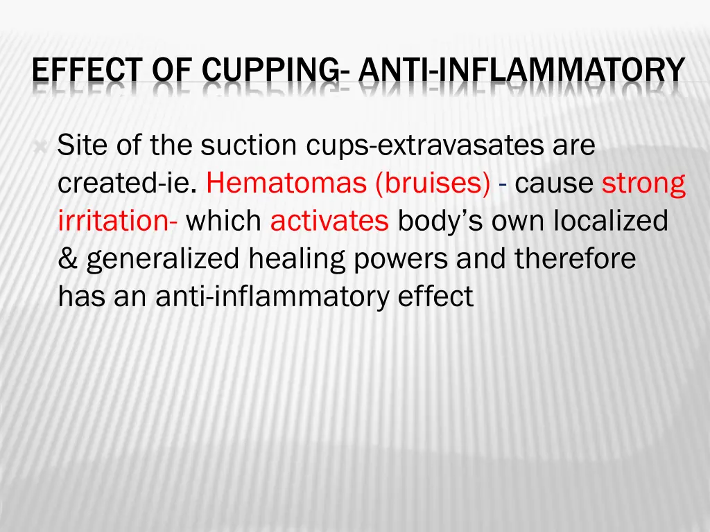 effect of cupping anti inflammatory
