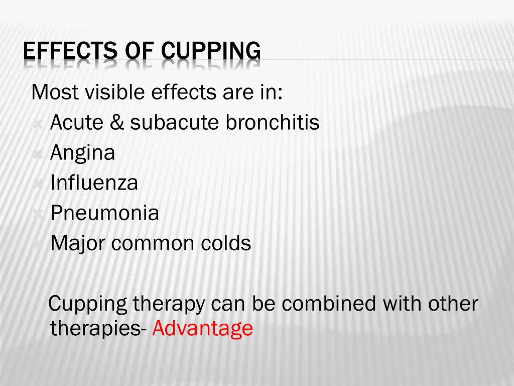 effects of cupping