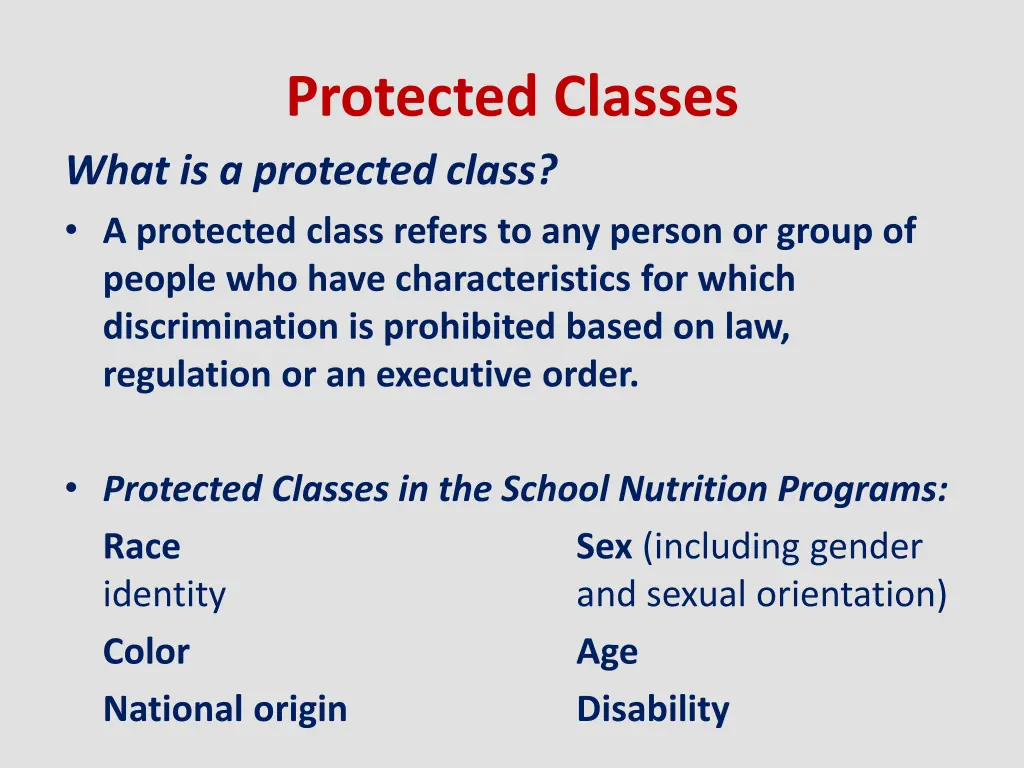 protected classes what is a protected class