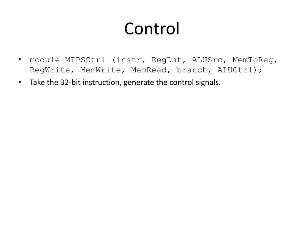 control