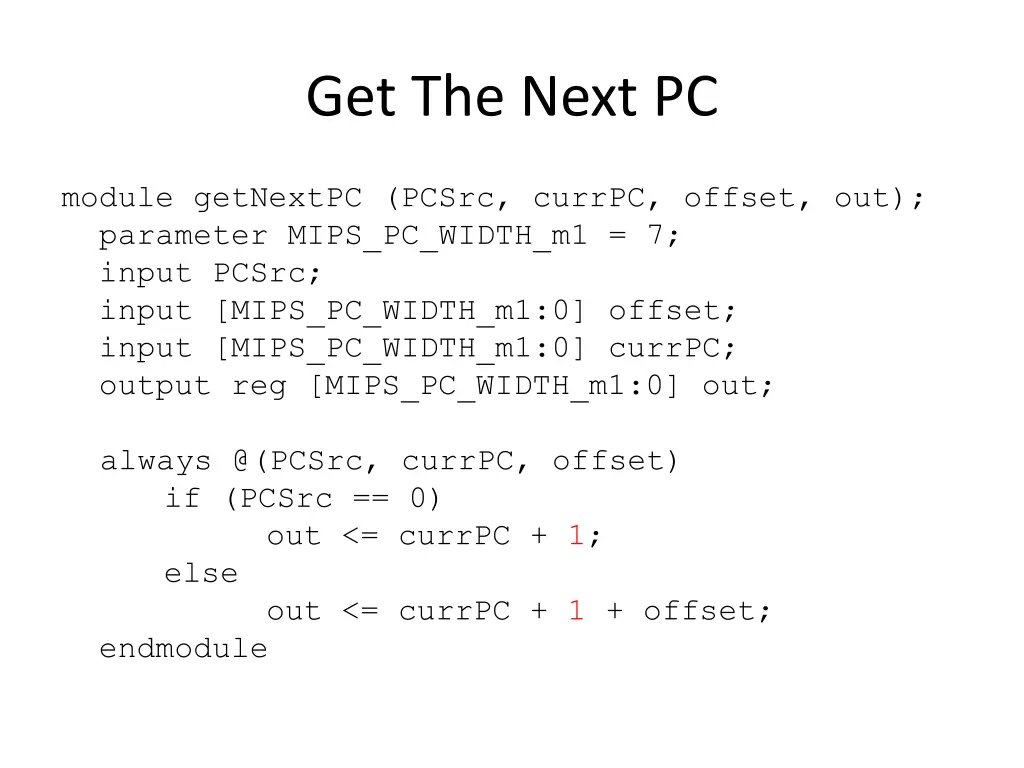 get the next pc