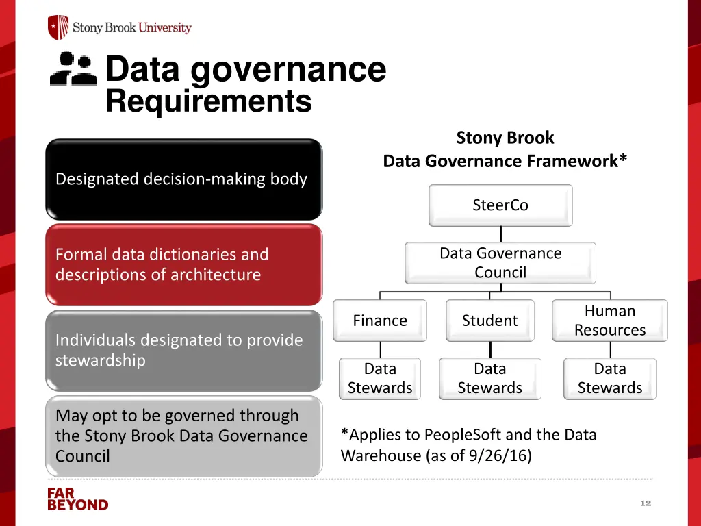 data governance requirements
