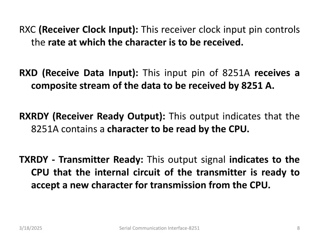 rxc receiver clock input this receiver clock