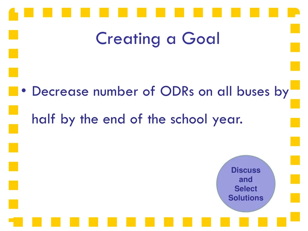 creating a goal