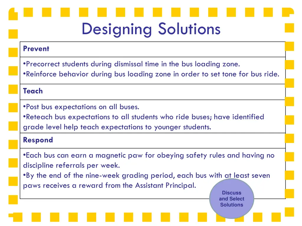 designing solutions