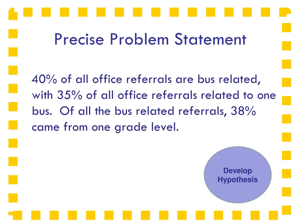 precise problem statement