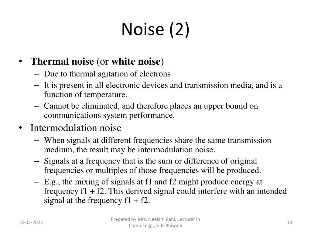 noise 2