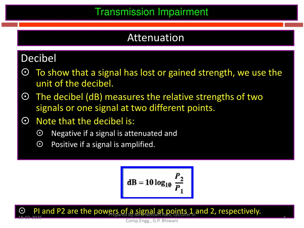 transmission impairment 1