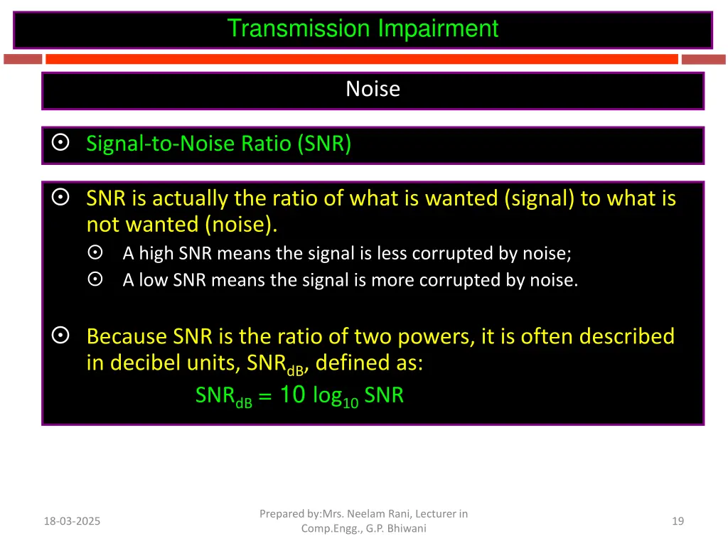 transmission impairment 11