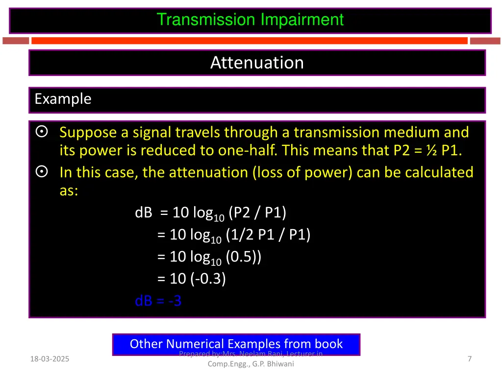 transmission impairment 4