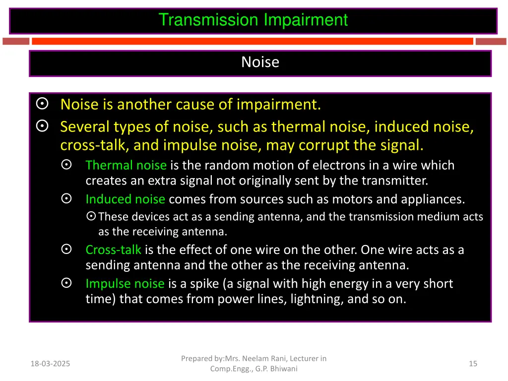 transmission impairment 7