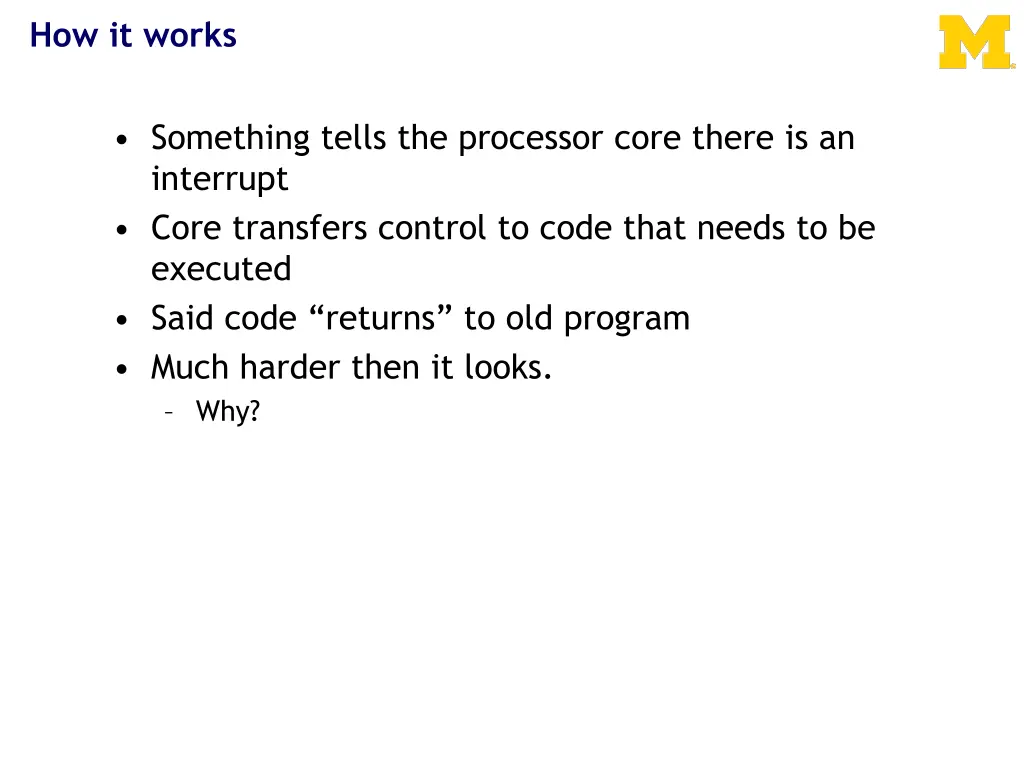 how it works