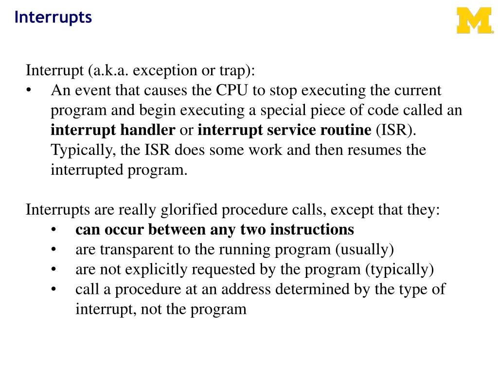 interrupts 1